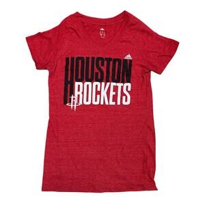Adidas Houston Rockets Basketball Red T-Shirt Women's Large